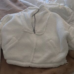 Free People White Teddy Jacket